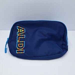 Aldi Fanny Pack Waist Bag Blue Rainbow Logo Adjustable Strap Hip Pouch
